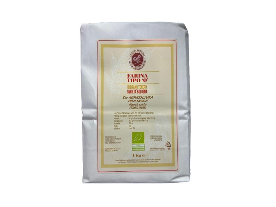 Sacchetto di farina di grano tenero di tipo 0 Bologna biologica - 1kg