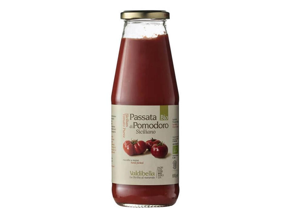 Bottiglia in vetro di passata di pomodoro siccagno biologica (680g)